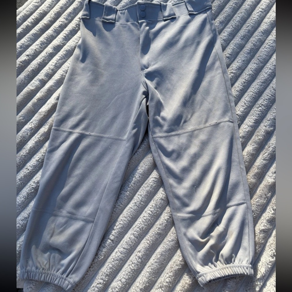 BUNDLE SET (3) Rawlings YL Gray Basketball Pants